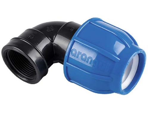 Raccord permettant de changer la direction d’une canalisation tout en offrant un filetage femelle pour le raccordement d’équipements ou d’accessoires. Solide et facile à installer.